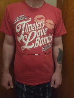 AEW Timeless Love Bombs Graphic Tee - Red